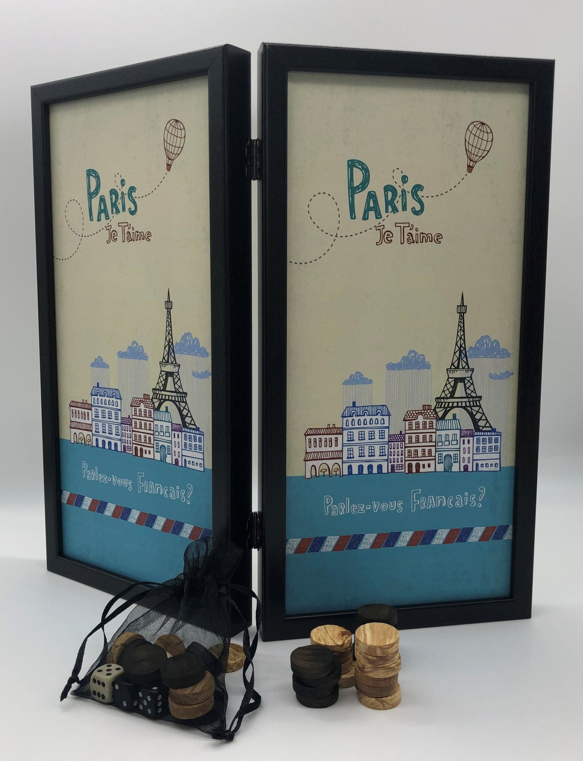 "Paris" Backgammon im Reiseformat - Gentleman´s Fame
